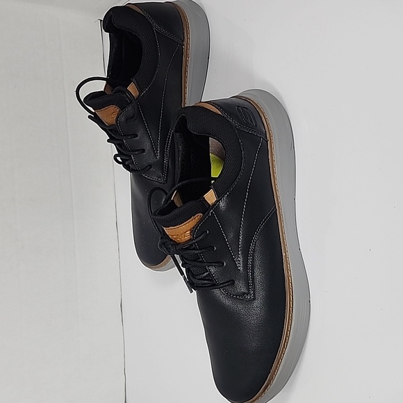 Skechers Other - Skechers Air Cooled Memory Foam Men's Black and Brown Laced Up Shoes Size 13